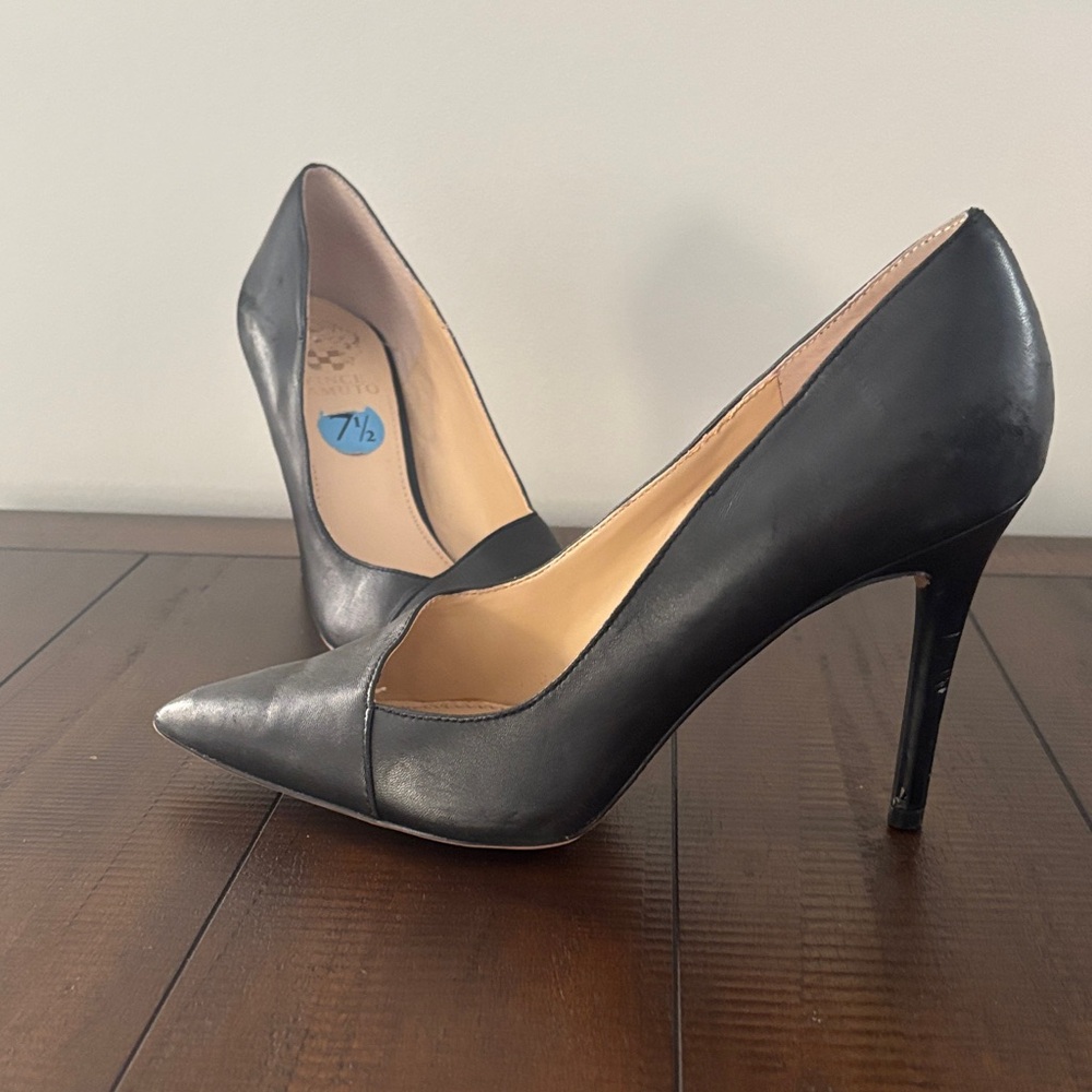 Vince Camino Black Stiletto Heels